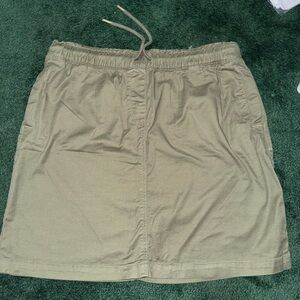 Croft & Barrow Khaki Mini Skirt